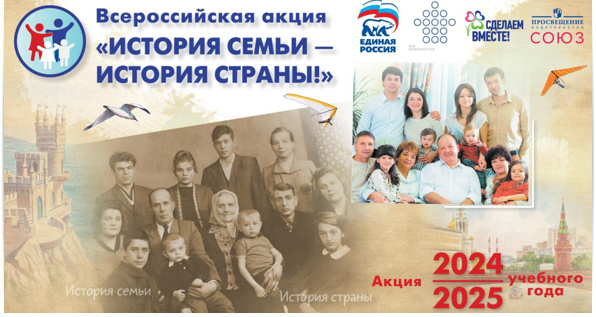 Всероссийская акция «История семьи – история страны!» Всероссийская акция «История семьи – история страны!».